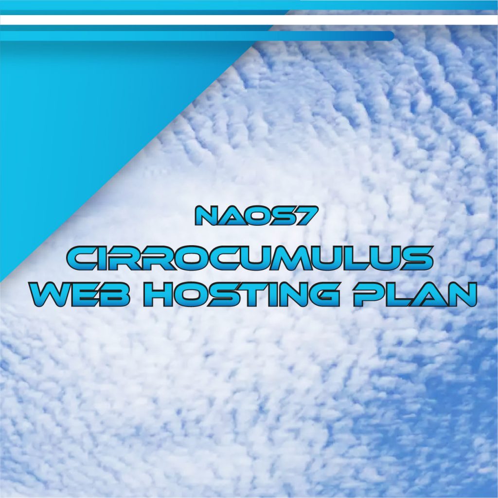 NAOS7 Cirrocumulus Web Hosting Plan 160 GB
